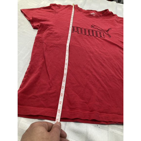 Men's Essential Graphic Logo Soft Short Sleeve Tee Size XL Red T-shirt - Picture 5 of 8